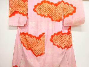 アンティーク　絞り雲に疋田模様長襦袢